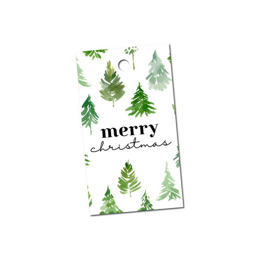 Merry Christmas Gift Tags - 2x3.5", Pack of 10