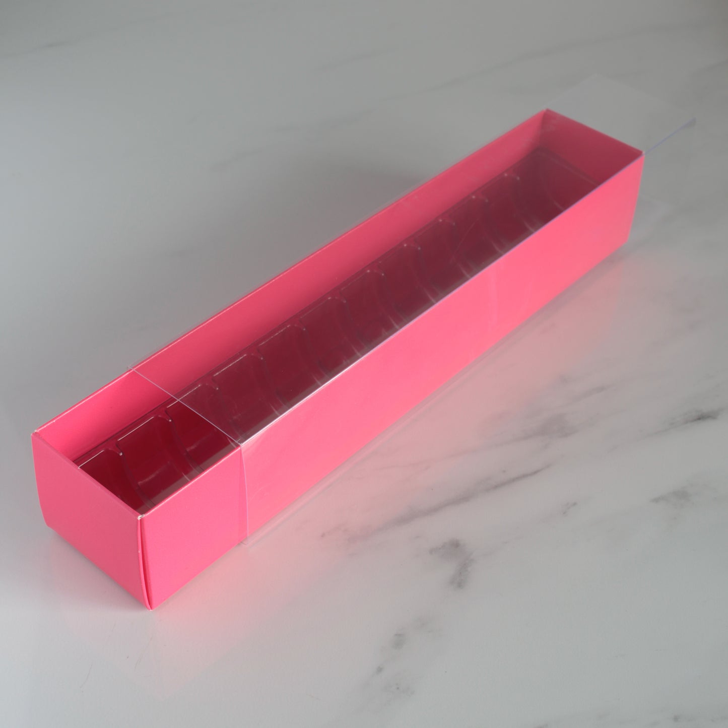 Pink 12 Cavity Macaron Box