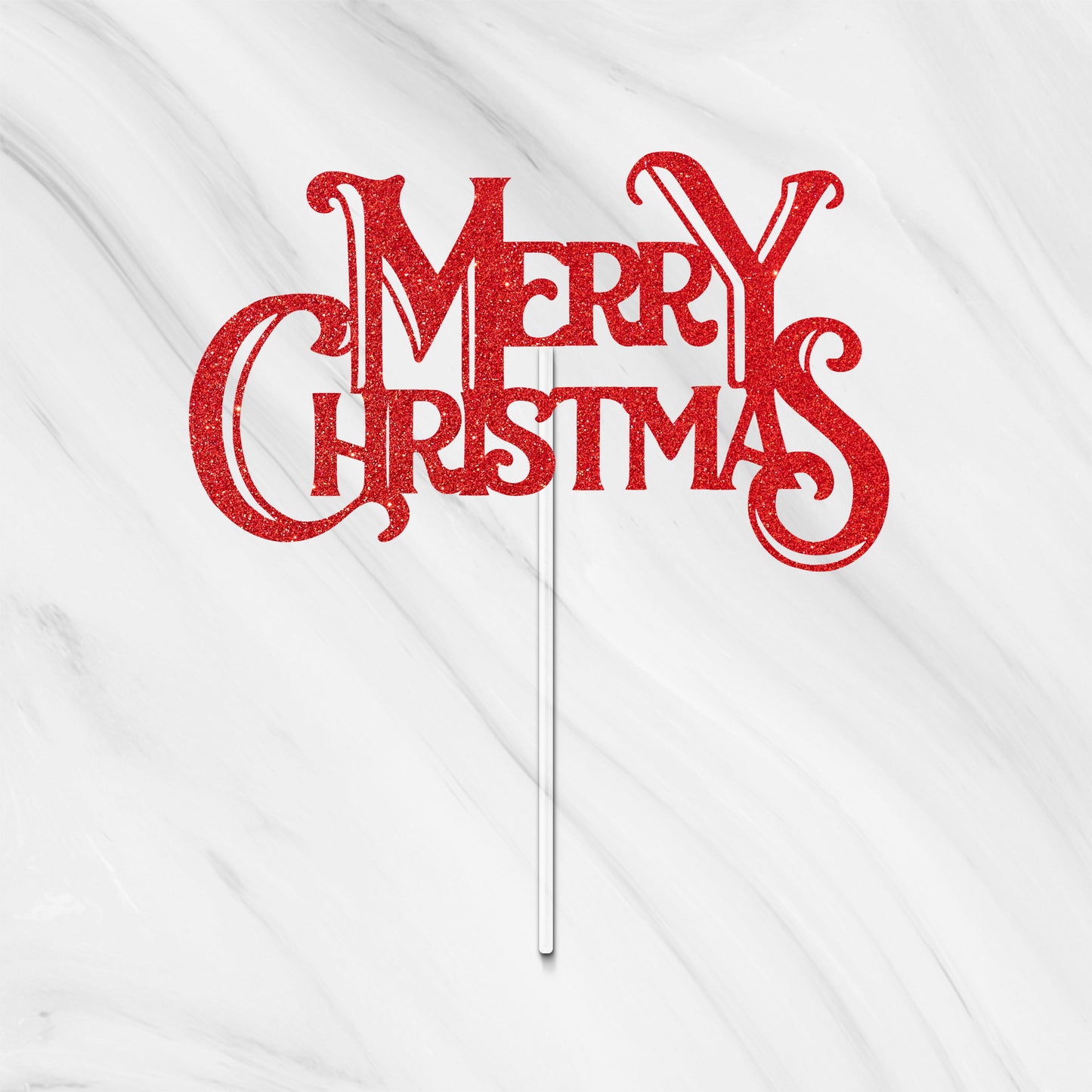 Merry Christmas Cake Topper