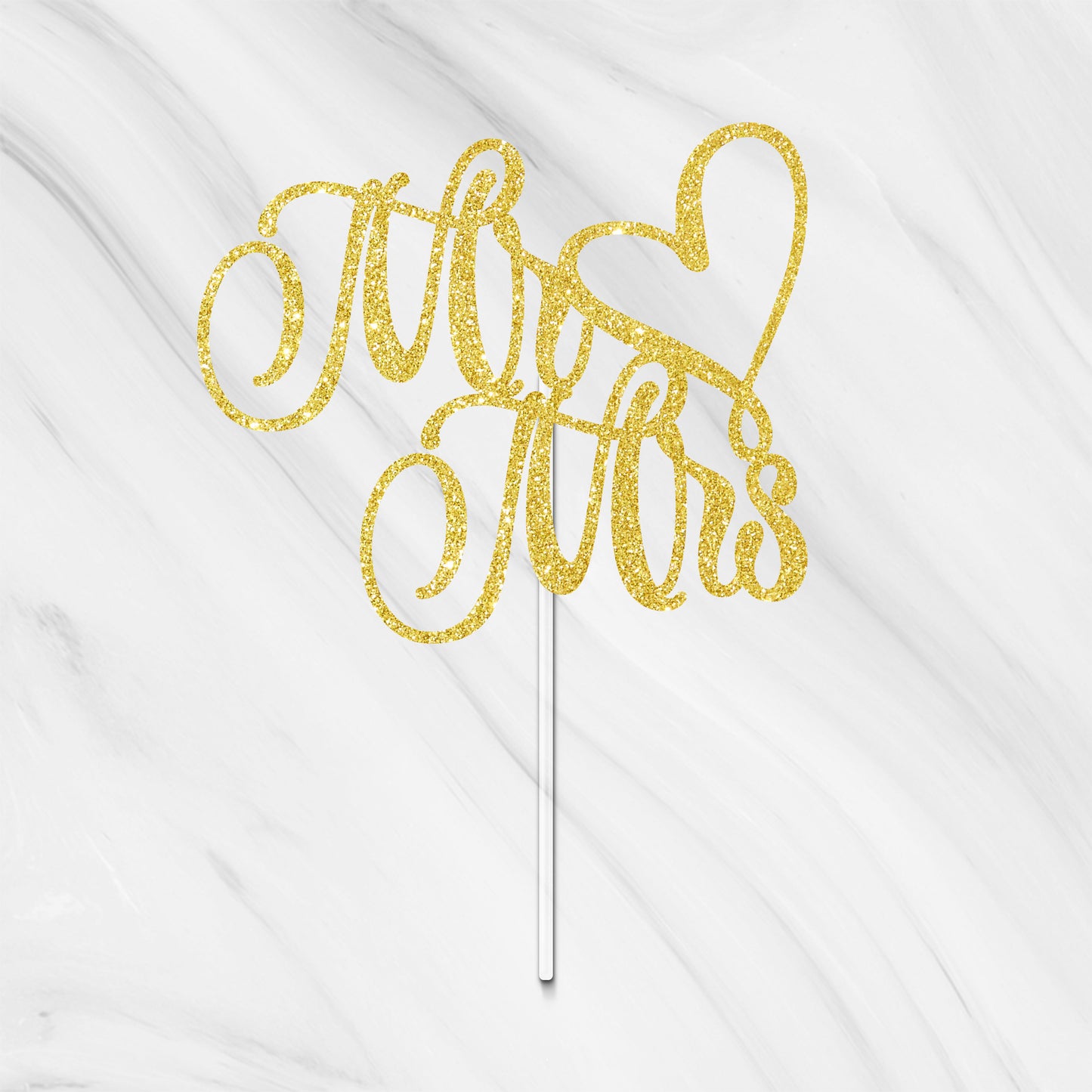 Mr & Mrs Cake Topper