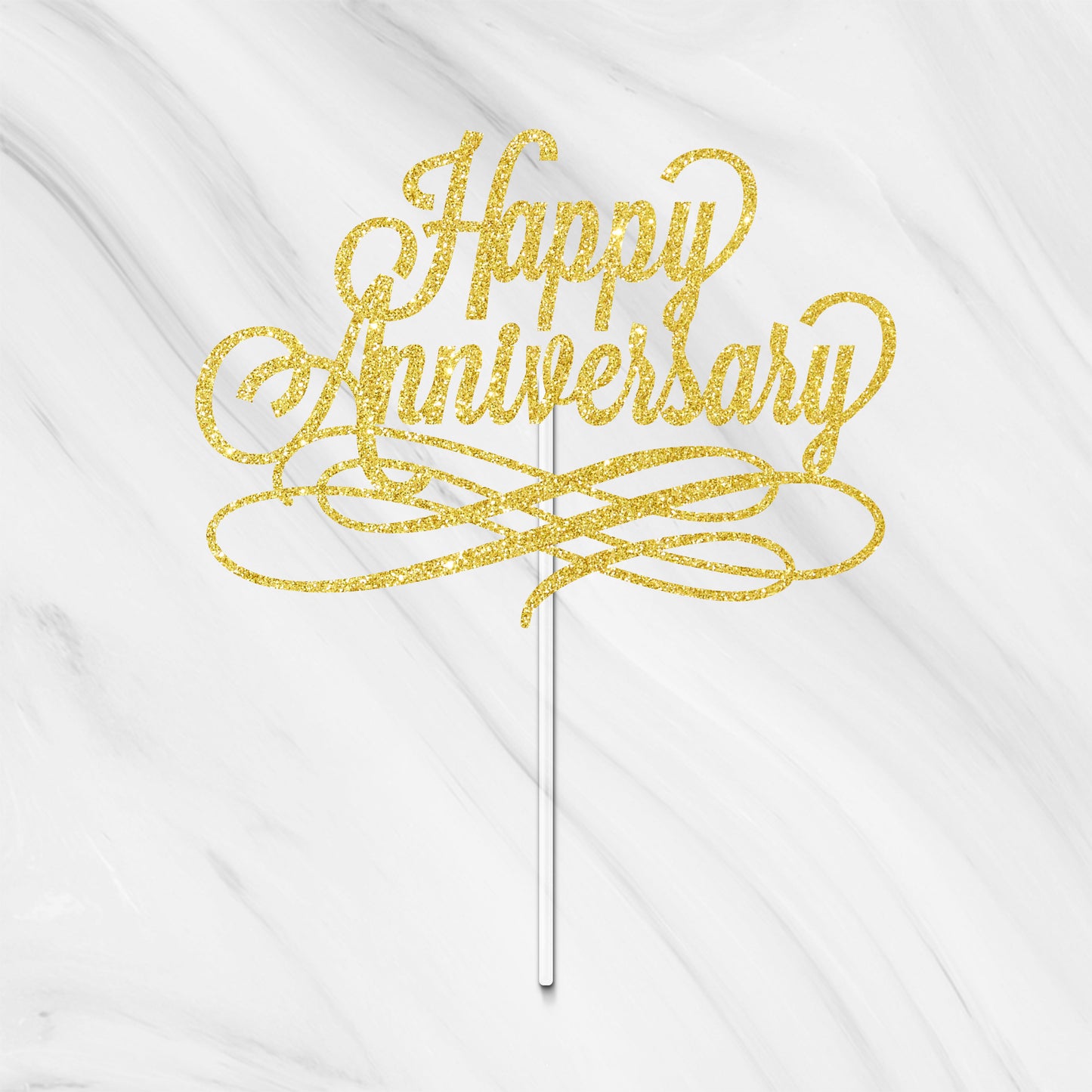 Happy Anniversary Cake Topper