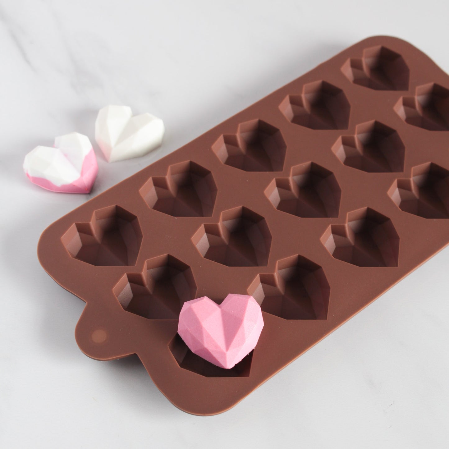 Mini Geometric Heart Silicone Mold