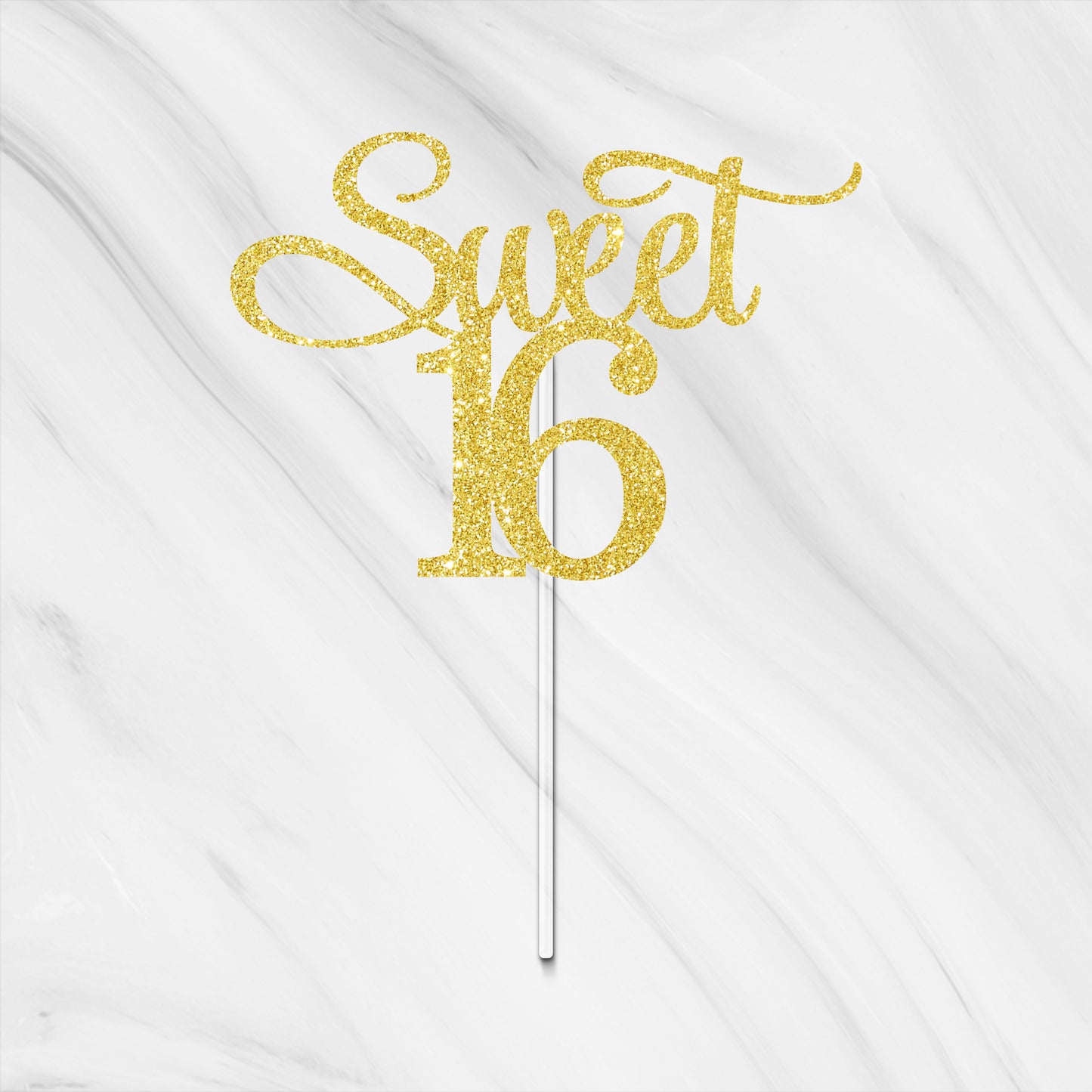 Sweet 16 Cake Topper